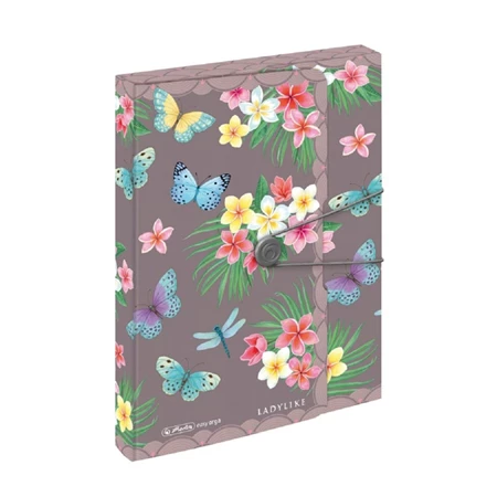 Füzetbox A/4 PP HERLITZ easy orga to go Ladylike Butterfile