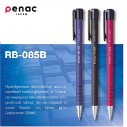 Golyóstoll PENAC RB-085B fekete test, fekete betét