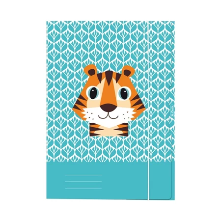 Gumis mappa A/3 HERLITZ Cute Animals Tigris