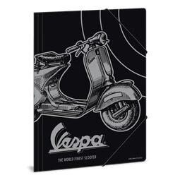 Gumis mappa A/4 ARS UNA Vespa fekete