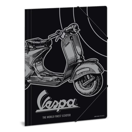 Gumis mappa A/4 ARS UNA Vespa fekete