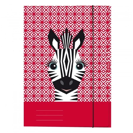 Gumis mappa A/4 HERLITZ Cute Animals Zebra