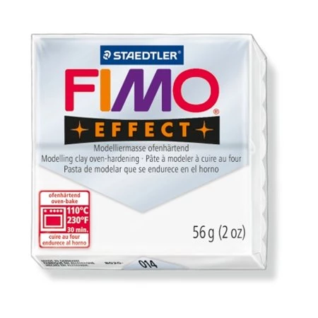 Gyurma süthető FIMO Effect 56 g, áttetsző fehér