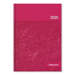 Határidőnapló 2025 A/5 napi Period Intensive pink lakk papír