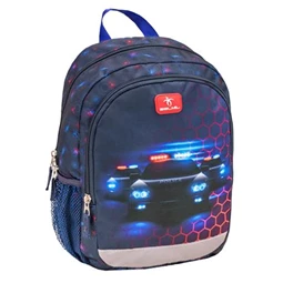 Hátizsák ovis BELMIL Kiddy Plus Police 13x33x23cm, súly 300-330gr