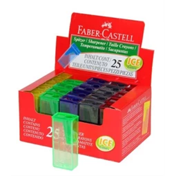 Hegyező 1 lyukú FABER-Castell műanyag színes 125FLV