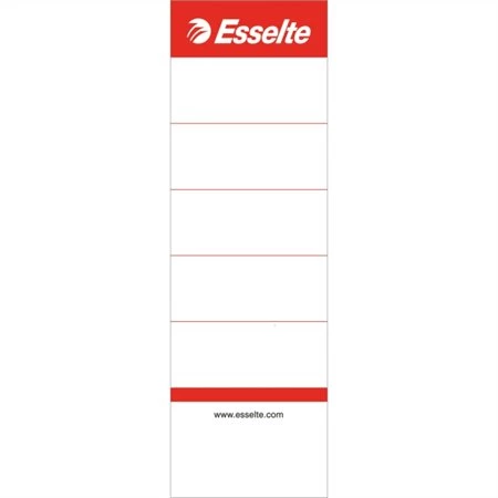 Iratrendezőhöz cserecímke ESSELTE kétoldalas, 50x158 mm, fehér, 10db/csomag