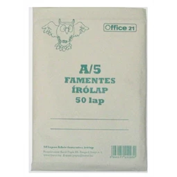 Írólap famentes 50lap 80gr-os papír, tasakban