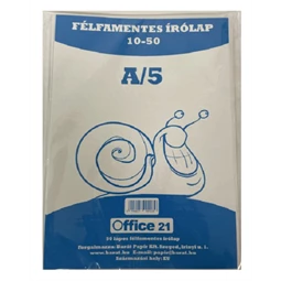 Írólap félfamentes 50lap nylon tasakban, környezetbarát