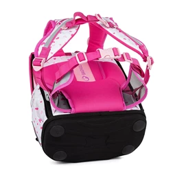 Iskolatáska ergonómikus BAGMASTER Prim 23B Panda fehér/pink