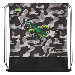 Iskolatáska szett ergonómikus HERLITZ UltraLight Plus Camo Dragon