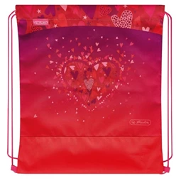 Iskolatáska szett ergonómikus HERLITZ UltraLight Plus Sweet Hearts 2 táskadísszel 2 tolltartóval és tornazsákkal