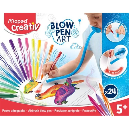 Készségfejlesztő MAPED Fújós filctoll készlet MAPED CREATIV Blow pen Basic