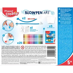 Készségfejlesztő MAPED Fújós filctoll készlet MAPED CREATIV Blow pen Basic