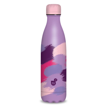 Kulacs fém 500ml ARS UNA duplafalú fém ivópalack Spotted Purple