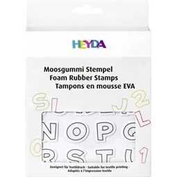 Nyomda készlet HEYDA 47db-os 13,5x16,5cm dekorgumiból textilre