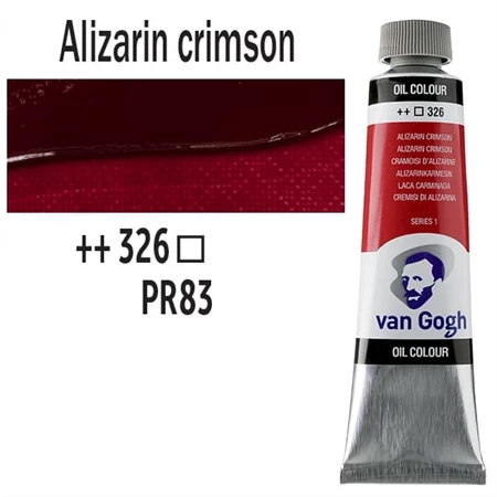 Olajfesték TALENS, VAN GOGH 40ml, Alizarin crimson 326