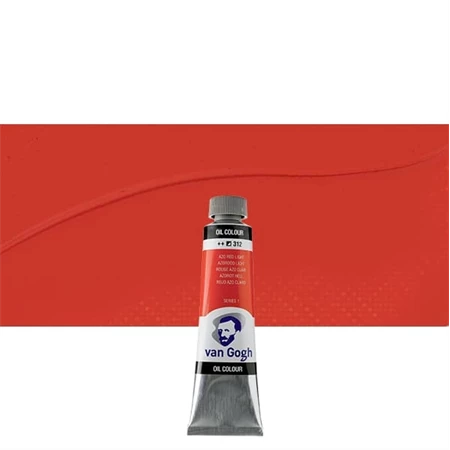 Olajfesték TALENS, VAN GOGH 40ml, Azo red light 312