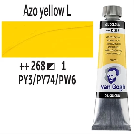 Olajfesték TALENS, VAN GOGH 40ml, Azo yellow light 268