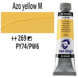 Olajfesték TALENS, VAN GOGH 40ml, Azo yellow medium 269