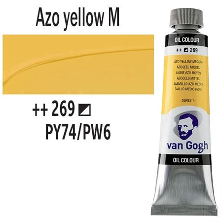 Olajfesték TALENS, VAN GOGH 40ml, Azo yellow medium 269