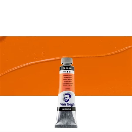 Olajfesték TALENS, VAN GOGH 40ml, Cadmium orange 211