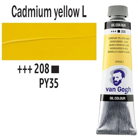 Olajfesték TALENS, VAN GOGH 40ml, Cadmium yellow light 208