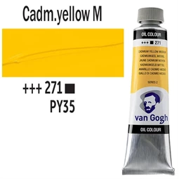 Olajfesték TALENS, VAN GOGH 40ml, Cadmium yellow medium 271