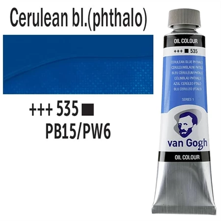 Olajfesték TALENS, VAN GOGH 40ml, Cerulean blue (phthalo) 535