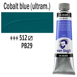 Olajfesték TALENS, VAN GOGH 40ml, Cobalt blue (ultramarine) 512