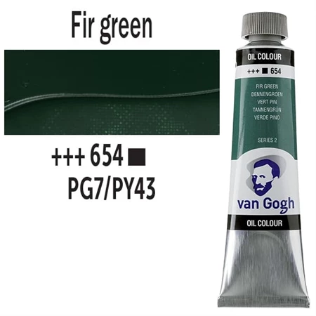 Olajfesték TALENS, VAN GOGH 40ml, Fir green 654