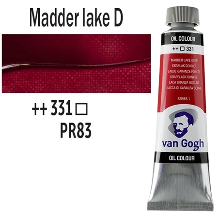 Olajfesték TALENS, VAN GOGH 40ml, Madder lake deep 331