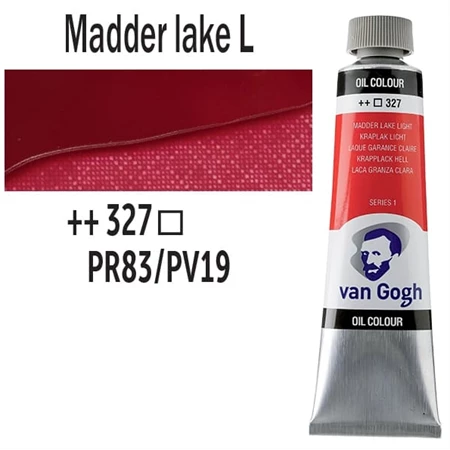 Olajfesték TALENS, VAN GOGH 40ml, Madder lake light 327