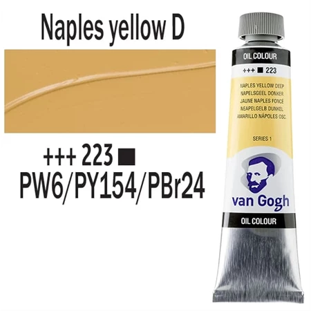 Olajfesték TALENS, VAN GOGH 40ml, Naples yellow deep 223