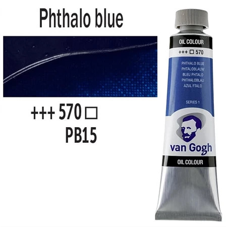 Olajfesték TALENS, VAN GOGH 40ml, Phthalo blue (primary) 570