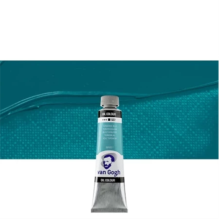 Olajfesték TALENS, VAN GOGH 40ml, Turquoise blue 522