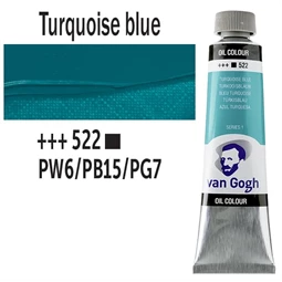 Olajfesték TALENS, VAN GOGH 40ml, Turquoise blue 522