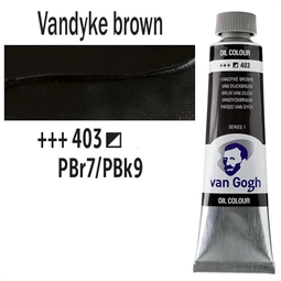 Olajfesték TALENS, VAN GOGH 40ml, Vandyke brown 403