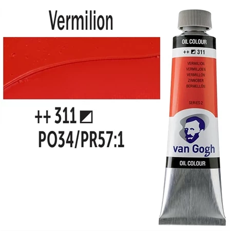 Olajfesték TALENS, VAN GOGH 40ml, Vermilion 311