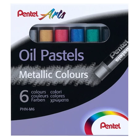 Olajpasztell készlet metál 6db-os PENTEL