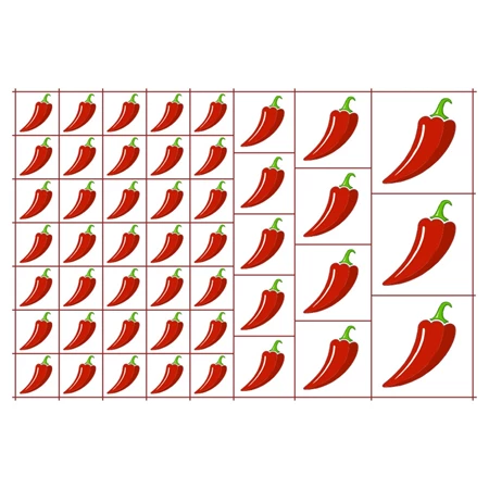 Óvodai címke, ruhára, textilre vasalható A/5 méretben 35+12 jel paprika piros