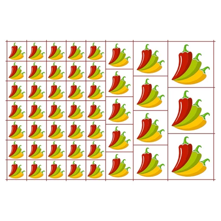 Óvodai címke, ruhára, textilre vasalható A/5 méretben 35+12 jel paprika színes