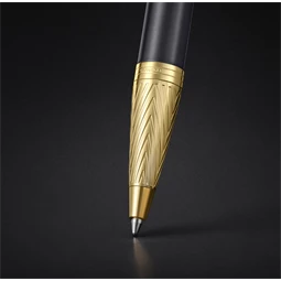 PARKER IM Royal Premium golyóstoll Pioneer Arrow cizellált szürke test+arany klipsz