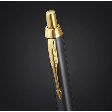 PARKER IM Royal Premium golyóstoll Pioneer Arrow cizellált szürke test+arany klipsz