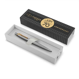 PARKER Jotter Royal special edition Jubileum 70 golyóstoll cizellált, arany szinű klipsz