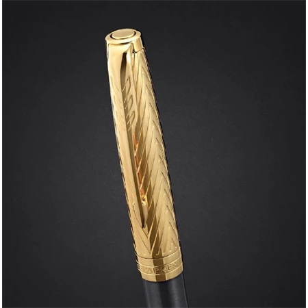 PARKER SONNET ROYAL Premium PIONEER ARROW golyóstoll szürke test+arany klipsz