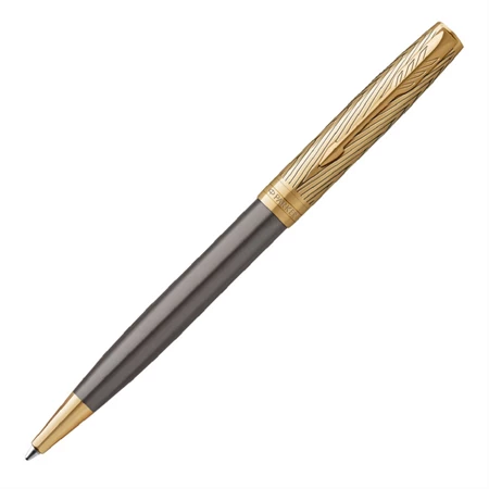 PARKER SONNET ROYAL Premium PIONEER ARROW golyóstoll szürke test+arany klipsz