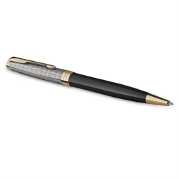 PARKER SONNET ROYAL Premium golyóstoll metál fekete test+arany klipsz