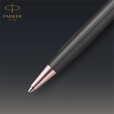 PARKER SONNET ROYAL Premium golyóstoll metál szürke test+rózsaarany klipsz