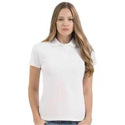 Póló női, galléros B&C Women 001 3XL fehér